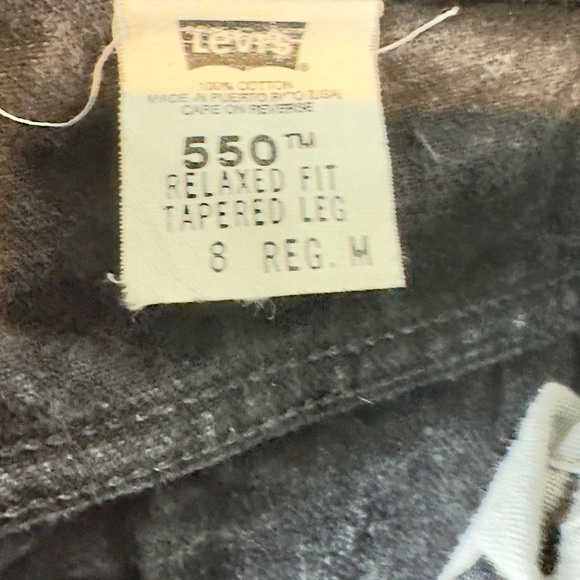 Levi's 550 Women's Black Jeans Size 8 - Picture 6 of 7